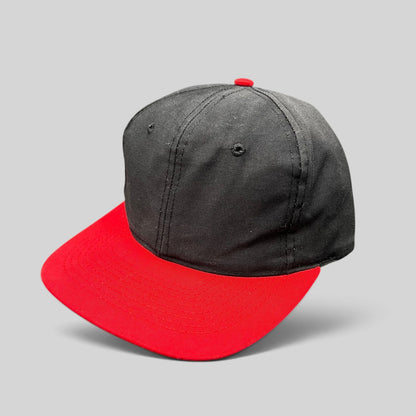 Raree Finds vintage 1992 Juice movie promo snapback hat with a black cotton crown and red brim.