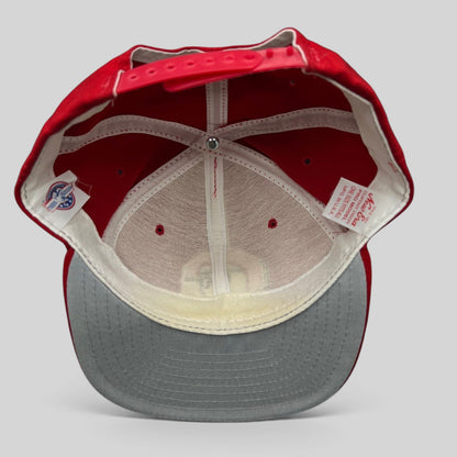 Raree Finds vintage New Era Chattanooga Lookouts snapback interior showing grey underbill and sweatband details