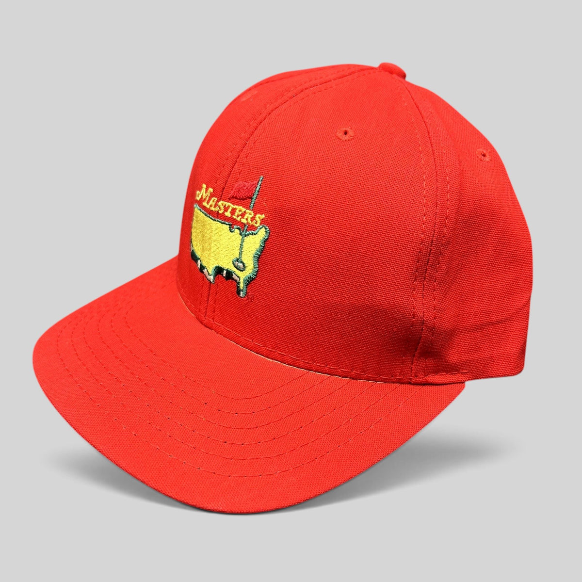Raree Finds vintage American Needle red Masters Augusta National strapback hat with embroidered USA map logo