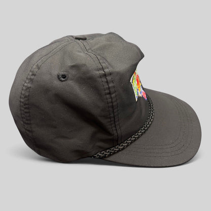 Raree Finds vintage black NFL Pro Bowl snapback rope hat with colorful embroidered logo and braided brim detail