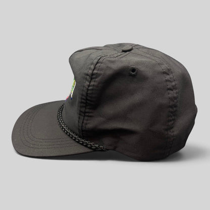 Raree Finds vintage black NFL Pro Bowl snapback rope hat with colorful embroidered logo and braided brim detail