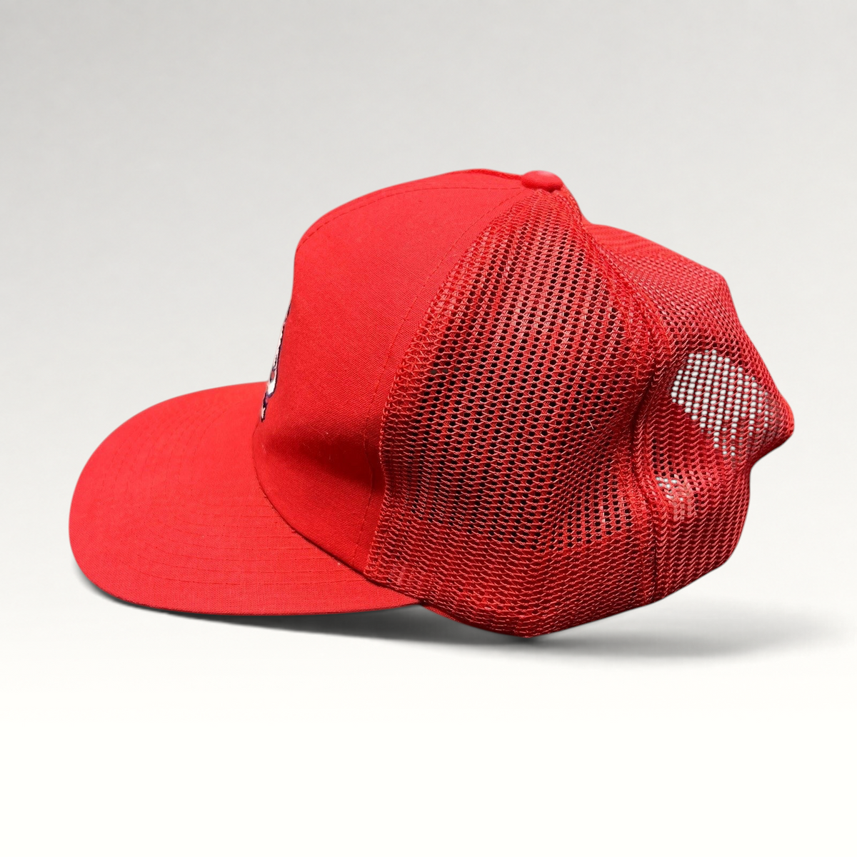Raree Finds vintage red St. Louis Cardinals mesh trucker snapback hat with embroidered logo and green undervisor