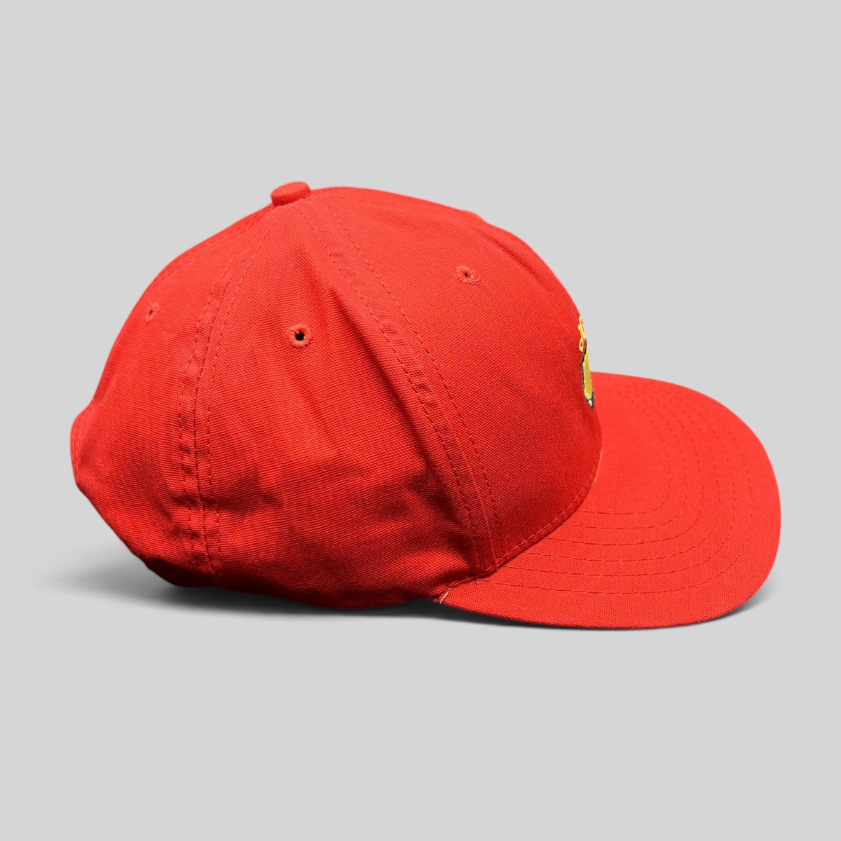 Raree Finds vintage American Needle red Masters Augusta National strapback golf hat with embroidered logo