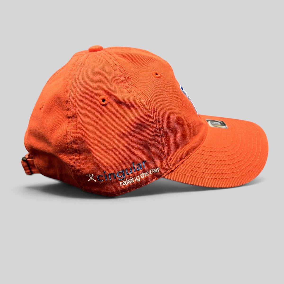 Raree Finds vintage red PGA Tour cotton strapback hat with Cingular sponsor embroidery on the side