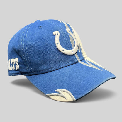 Raree Finds vintage Reebok Indianapolis Colts NFL hat in royal blue and white with embroidered horseshoe logo