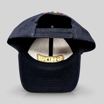 Raree Finds vintage navy blue Telluride Film Festival staff strapback hat with SHOW logo embroidery