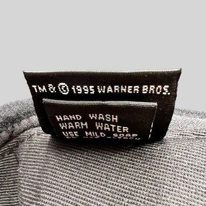 Raree Finds vintage 1995 Warner Bros wool hat interior care tag with washing instructions