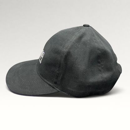 Raree Finds vintage Wheel of Fortune snapback hat in black with a purple brim accent and embroidered show logo.