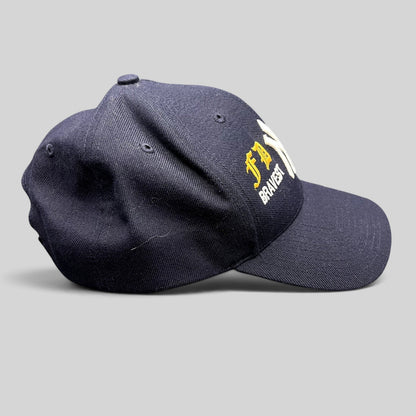 Raree Finds vintage navy New York Yankees snapback hat with FDNY and NYPD tribute embroidery