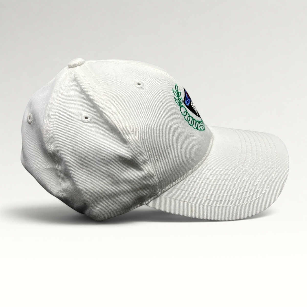 Raree Finds white Port Authority strapback hat with 18th Korean American Sports Festival embroidered crest logo