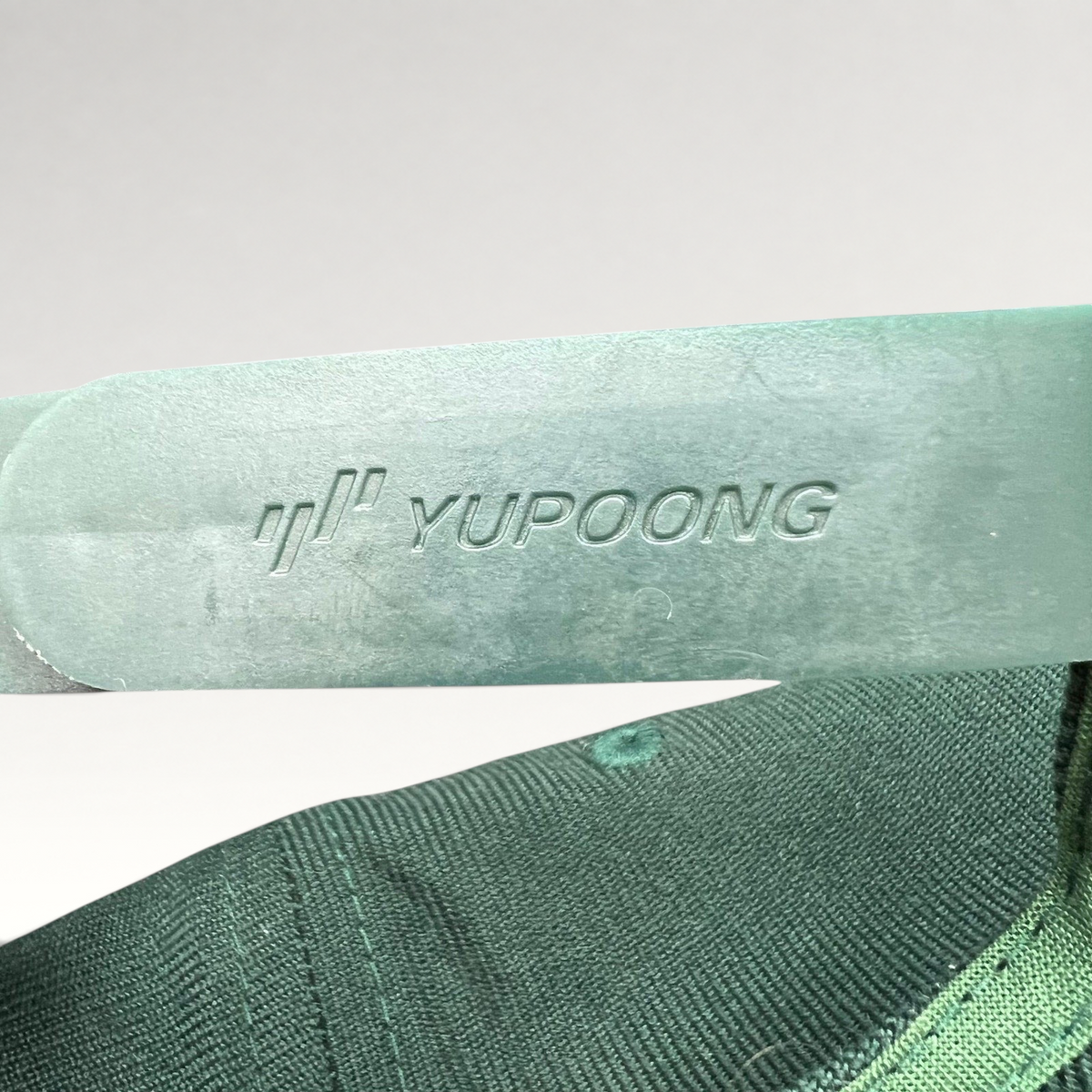 Raree Finds vintage Yupoong Classics snapback hat green plastic strap detail