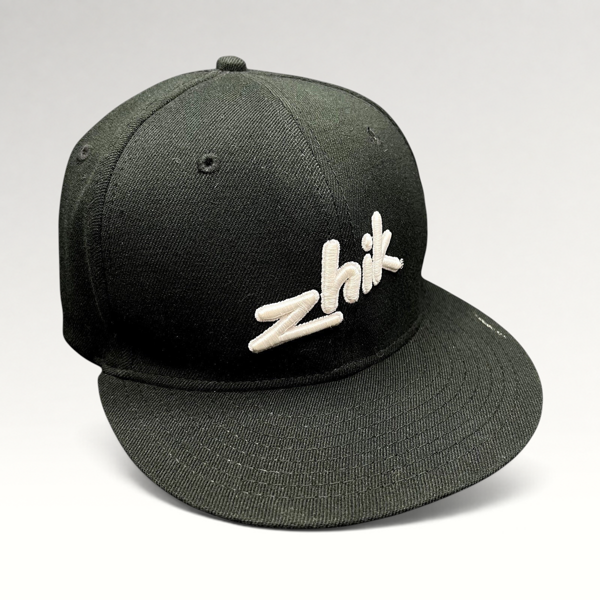 Raree Finds Zhik limited edition black fitted sailing cap with white embroidered logo and flat brim