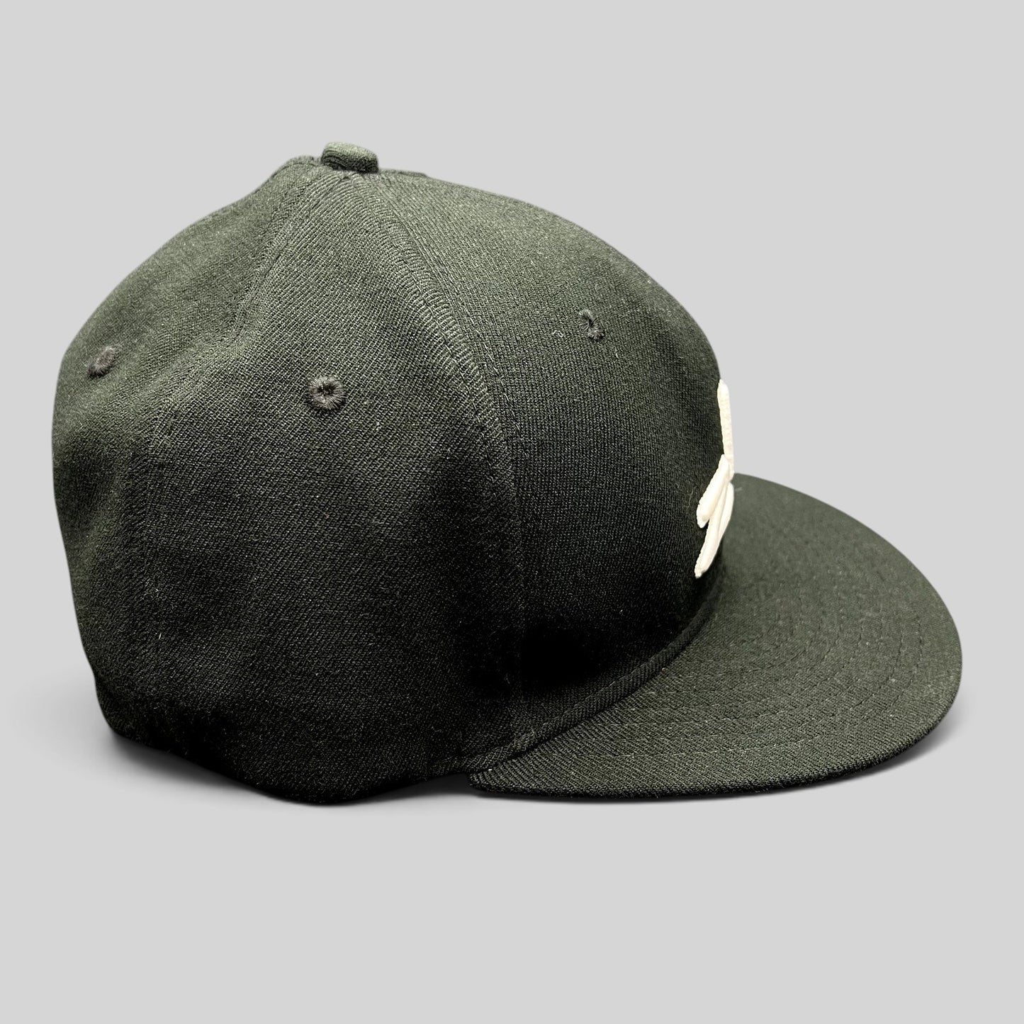 Raree Finds Zhik limited edition black wool fitted sailing cap with white embroidered logo and flat brim
