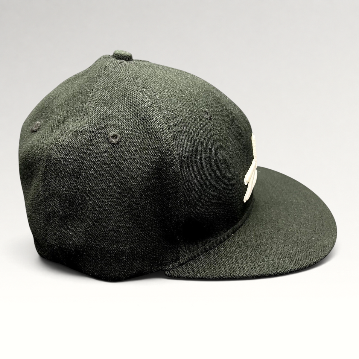 Raree Finds Zhik limited edition black wool fitted sailing cap with white embroidered logo and flat brim