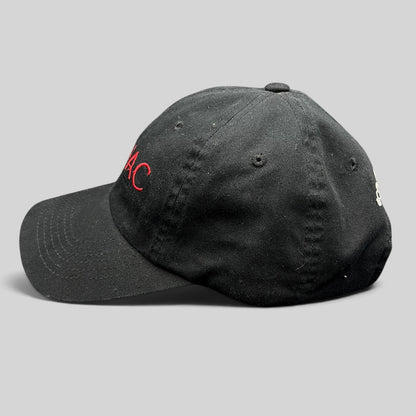 Raree Finds black cotton strapback hat from the 2007 Zodiac Cannes Film Festival with red embroidered logo